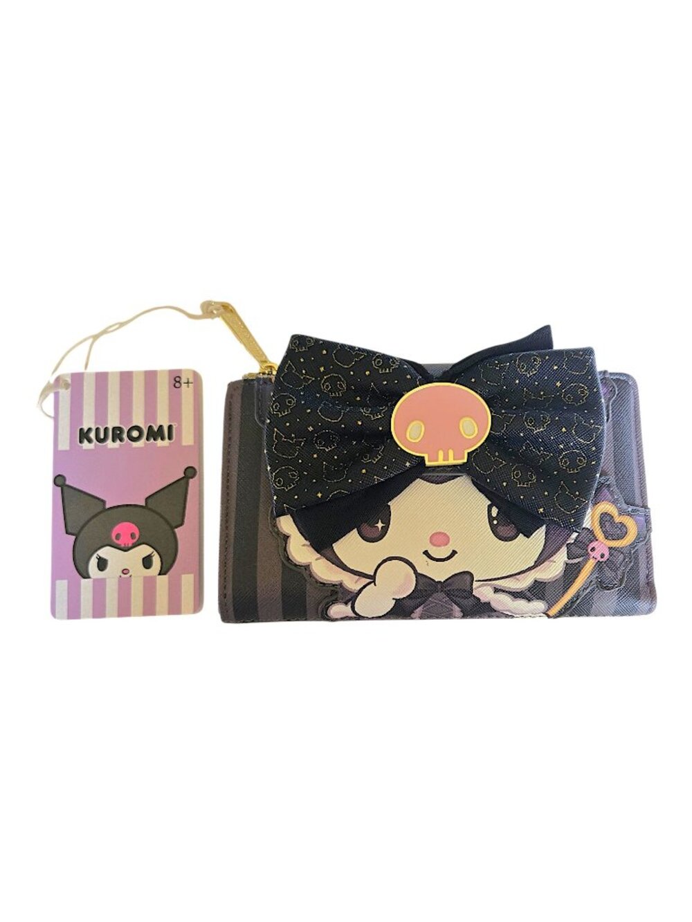 Loungefly Sanrio Kuromi 20th Anniversary Purple Goth Collectible Bifold Wallet